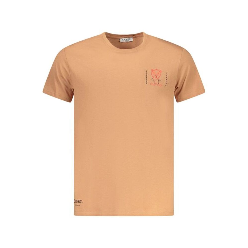 Iceberg Marrone Cotton Men Men's T-Shirt